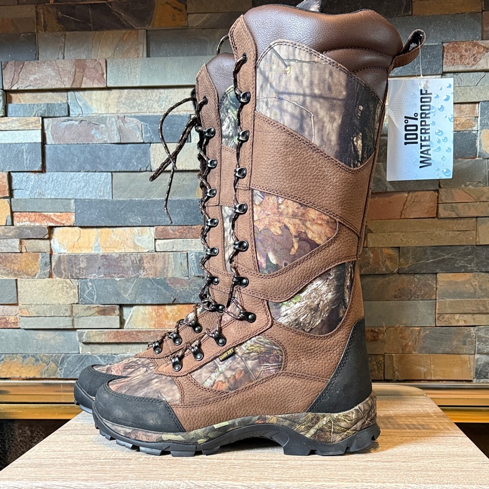 Guide Gear Waterproof country pursuit 16” leather mossy oak Hunting Boots NWT